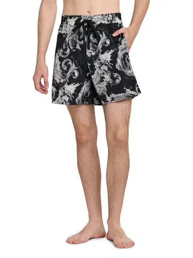 Versace Jeans Couture Men's Filigree Drawstring Shorts - Black Gold - Size 38 | Thumbnail 3 Versace Jeans Couture Men's Filigree Drawstring Shorts - Black Gold - Size 38 | Thumbnail 3