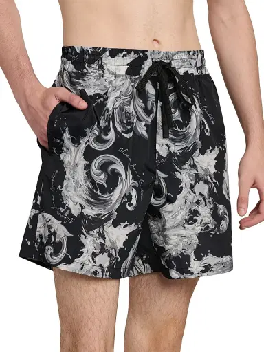 Versace Jeans Couture Men's Filigree Drawstring Shorts - Black Gold - Size 38 | Thumbnail 5 Versace Jeans Couture Men's Filigree Drawstring Shorts - Black Gold - Size 38 | Thumbnail 5