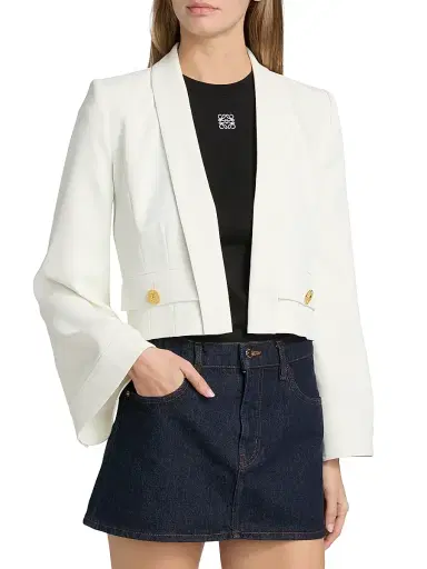L'AGENCE Women's Nixie Crop Jacket - | Thumbnail 3 L'AGENCE Women's Nixie Crop Jacket - | Thumbnail 3