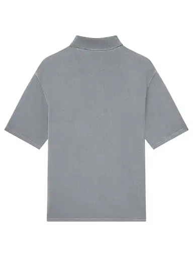 Frame Men's Washed Light Pique Polo Shirt | Thumbnail 3 Frame Men's Washed Light Pique Polo Shirt | Thumbnail 3