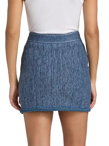 Milly Women's Soleil Pinstriped Knit Miniskirt | Thumbnail 5 Milly Women's Soleil Pinstriped Knit Miniskirt | Thumbnail 5