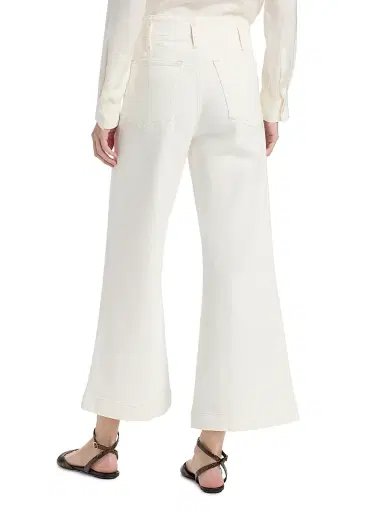 Frame Women's The Seamed Wide Trousers - Au Natural Clean | Thumbnail 5 Frame Women's The Seamed Wide Trousers - Au Natural Clean | Thumbnail 5