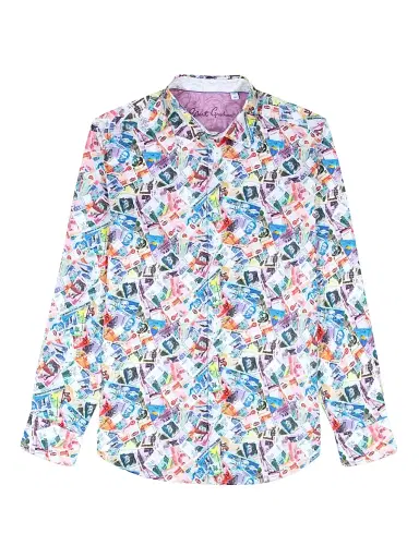 Robert Graham Men's Vacation Fund Stretch-Cotton Shirt | Thumbnail 1 Robert Graham Men's Vacation Fund Stretch-Cotton Shirt | Thumbnail 1