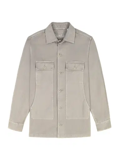 Robert Graham Men's Guston Woven Cotton Shirt Jacket - Cement - Size XXL | Thumbnail 1 Robert Graham Men's Guston Woven Cotton Shirt Jacket - Cement - Size XXL | Thumbnail 1