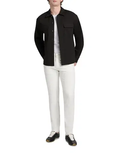 Frame Men's Washed Double Flap Pocket Overshirt - Washed Black - Size Medium | Thumbnail 2 Frame Men's Washed Double Flap Pocket Overshirt - Washed Black - Size Medium | Thumbnail 2