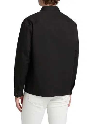 Frame Men's Washed Double Flap Pocket Overshirt - Washed Black - Size Medium | Thumbnail 5 Frame Men's Washed Double Flap Pocket Overshirt - Washed Black - Size Medium | Thumbnail 5