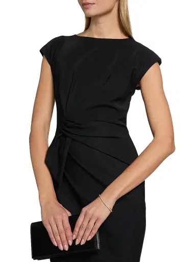 Chiara Boni La Petite Robe Women's Zulek Asymmetric Knee-Length Cocktail Dress | Thumbnail 6 Chiara Boni La Petite Robe Women's Zulek Asymmetric Knee-Length Cocktail Dress | Thumbnail 6