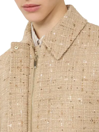 Max Mara Women's Sequinned Cotton Blend Boxy Jacket - Colonial | Thumbnail 4 Max Mara Women's Sequinned Cotton Blend Boxy Jacket - Colonial | Thumbnail 4