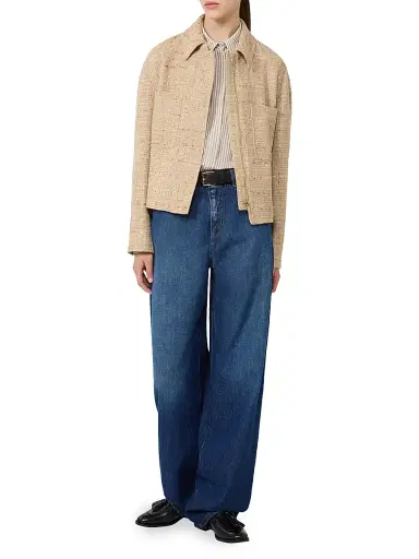 Max Mara Women's Sequinned Cotton Blend Boxy Jacket - Colonial | Thumbnail 6 Max Mara Women's Sequinned Cotton Blend Boxy Jacket - Colonial | Thumbnail 6