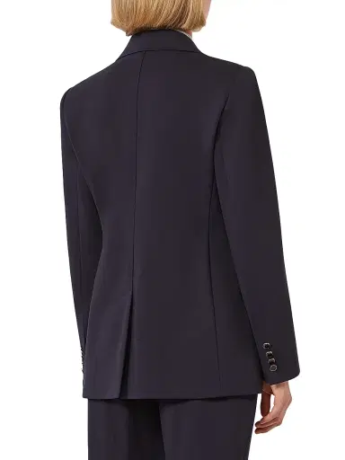 Max Mara Women's Milano Knit Double Breasted Jersey Blazer - Navy - Size 14 | Thumbnail 4 Max Mara Women's Milano Knit Double Breasted Jersey Blazer - Navy - Size 14 | Thumbnail 4