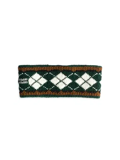 Miu Miu Women's Wool and Cashmere Headband - Brown | Thumbnail 1 Miu Miu Women's Wool and Cashmere Headband - Brown | Thumbnail 1