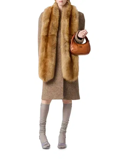 Miu Miu Women's Wander Leather Top Handle Bag - Brown | Thumbnail 2 Miu Miu Women's Wander Leather Top Handle Bag - Brown | Thumbnail 2
