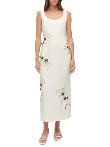 Simkhai Women's Lilibeth Floral Sleeveless Midi-Dress | Thumbnail 2 Simkhai Women's Lilibeth Floral Sleeveless Midi-Dress | Thumbnail 2