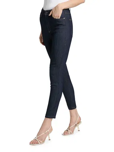 Cinq à Sept Women's Frankie Mid-Rise Crop Skinny Jeans - Indigo | Thumbnail 4 Cinq à Sept Women's Frankie Mid-Rise Crop Skinny Jeans - Indigo | Thumbnail 4