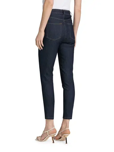 Cinq à Sept Women's Frankie Mid-Rise Crop Skinny Jeans - Indigo | Thumbnail 5 Cinq à Sept Women's Frankie Mid-Rise Crop Skinny Jeans - Indigo | Thumbnail 5