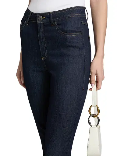 Cinq à Sept Women's Frankie Mid-Rise Crop Skinny Jeans - Indigo | Thumbnail 6 Cinq à Sept Women's Frankie Mid-Rise Crop Skinny Jeans - Indigo | Thumbnail 6