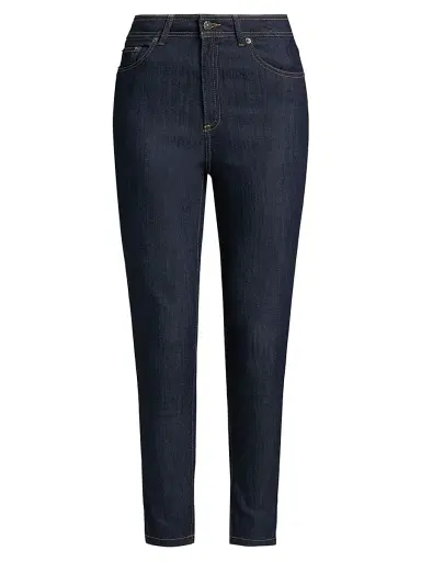 Cinq à Sept Women's Frankie Mid-Rise Crop Skinny Jeans - Indigo | Thumbnail 1 Cinq à Sept Women's Frankie Mid-Rise Crop Skinny Jeans - Indigo | Thumbnail 1