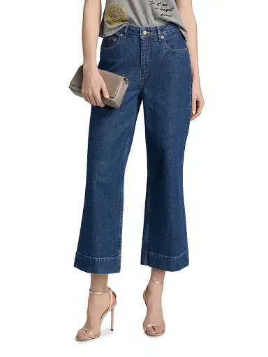 Cinq à Sept Women's Joey Mid-Rise Crop Jeans - Tide | Thumbnail 3 Cinq à Sept Women's Joey Mid-Rise Crop Jeans - Tide | Thumbnail 3