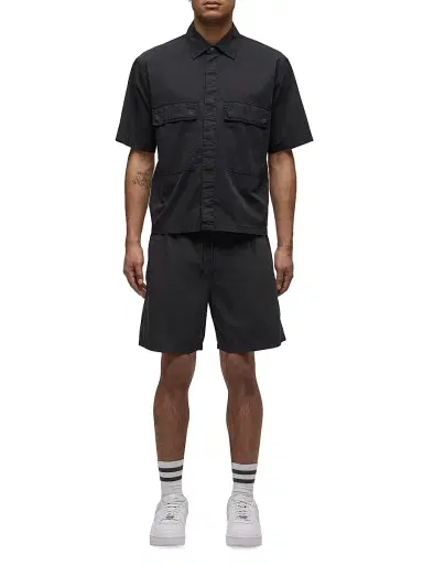 Hudson Jeans Men's Nylon Drawstring Shorts - Black | Thumbnail 2 Hudson Jeans Men's Nylon Drawstring Shorts - Black | Thumbnail 2