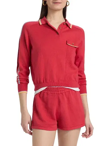 Guest In Residence Women's Relay Cashmere Polo Sweater | Thumbnail 3 Guest In Residence Women's Relay Cashmere Polo Sweater | Thumbnail 3