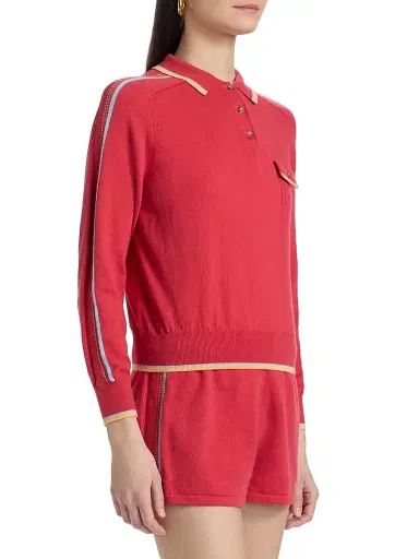 Guest In Residence Women's Relay Cashmere Polo Sweater | Thumbnail 4 Guest In Residence Women's Relay Cashmere Polo Sweater | Thumbnail 4