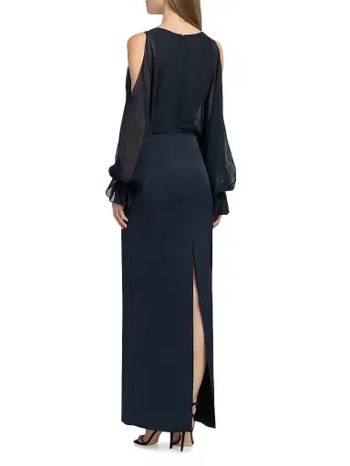 Ramy Brook Women's Leesa Silk-Blend Gown - Navy | Thumbnail 5 Ramy Brook Women's Leesa Silk-Blend Gown - Navy | Thumbnail 5