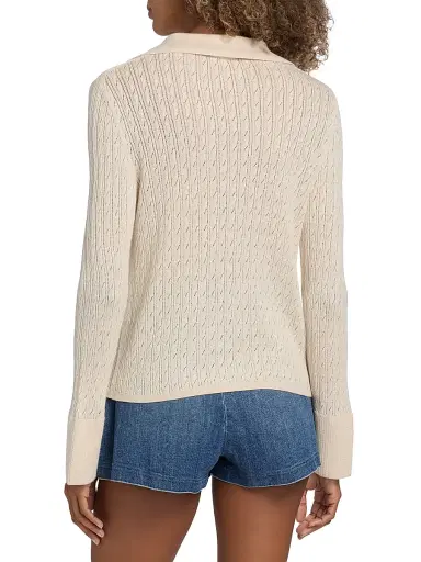 Ramy Brook Women's Cathy Pointelle Cardigan - Sandstone | Thumbnail 5 Ramy Brook Women's Cathy Pointelle Cardigan - Sandstone | Thumbnail 5