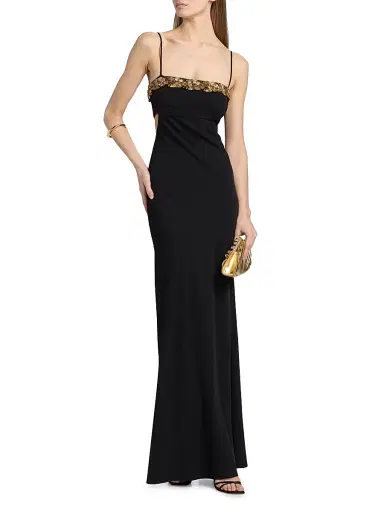 Ramy Brook Women's Helen Side Cut-Out Gown - Black | Thumbnail 2 Ramy Brook Women's Helen Side Cut-Out Gown - Black | Thumbnail 2