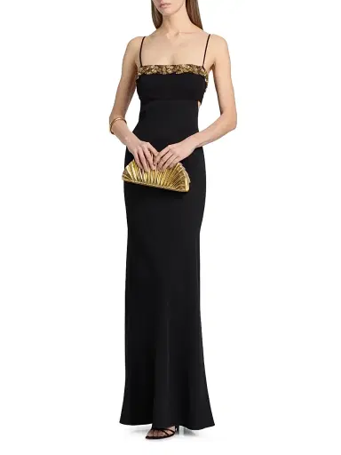 Ramy Brook Women's Helen Side Cut-Out Gown - Black | Thumbnail 3 Ramy Brook Women's Helen Side Cut-Out Gown - Black | Thumbnail 3