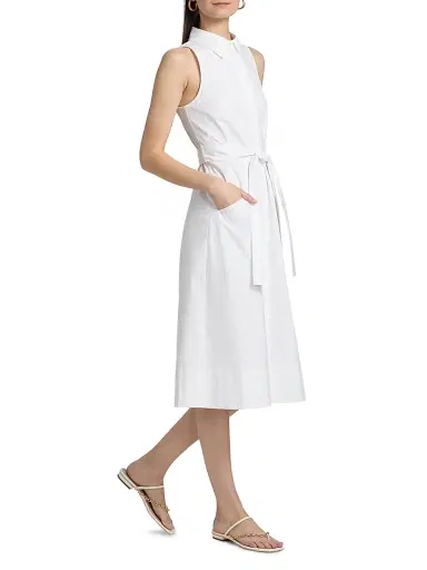 Ramy Brook Women's Darcey Belted A-Line Midi-Dress | Thumbnail 4 Ramy Brook Women's Darcey Belted A-Line Midi-Dress | Thumbnail 4