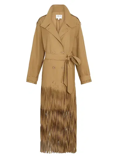 TWP Women's Fringe Benefit Trench Coat - British Khaki | Thumbnail 1 TWP Women's Fringe Benefit Trench Coat - British Khaki | Thumbnail 1