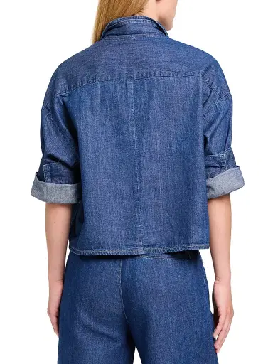 TWP Women's Tie One On Denim Shirt - Dark Stone | Thumbnail 5 TWP Women's Tie One On Denim Shirt - Dark Stone | Thumbnail 5