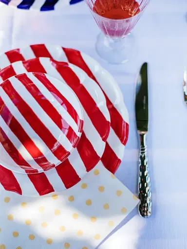Vietri Amalfitana Stripe Salad Plate | Thumbnail 2 Vietri Amalfitana Stripe Salad Plate | Thumbnail 2