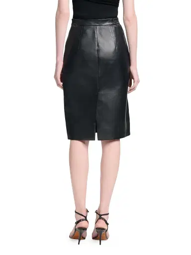 Altuzarra Women's Hank Leather Pencil Skirt - Black | Thumbnail 5 Altuzarra Women's Hank Leather Pencil Skirt - Black | Thumbnail 5