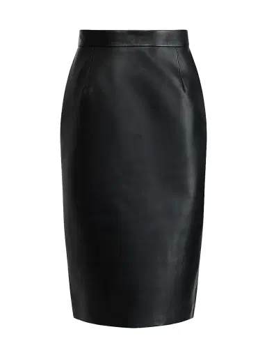 Altuzarra Women's Hank Leather Pencil Skirt - Black | Thumbnail 1 Altuzarra Women's Hank Leather Pencil Skirt - Black | Thumbnail 1