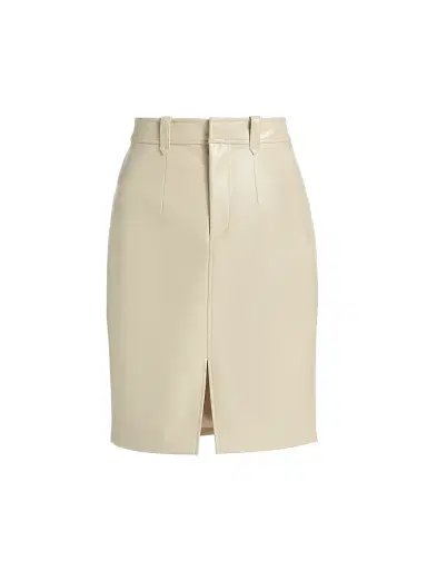 Toccin Women's Noelle Patent Faux-Leather Knee-Length Pencil Skirt - Almond | Thumbnail 1 Toccin Women's Noelle Patent Faux-Leather Knee-Length Pencil Skirt - Almond | Thumbnail 1