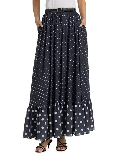 Toccin Women's Goldie Polka Dot Maxi Skirt | Thumbnail 3 Toccin Women's Goldie Polka Dot Maxi Skirt | Thumbnail 3