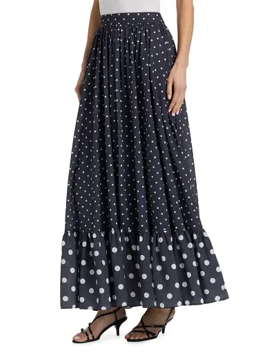 Toccin Women's Goldie Polka Dot Maxi Skirt | Thumbnail 4 Toccin Women's Goldie Polka Dot Maxi Skirt | Thumbnail 4