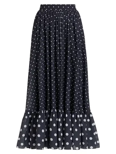 Toccin Women's Goldie Polka Dot Maxi Skirt | Thumbnail 1 Toccin Women's Goldie Polka Dot Maxi Skirt | Thumbnail 1