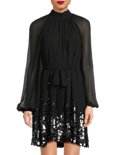 Ungaro Women's Bradly Sequined Belted Minidress | Thumbnail 3 Ungaro Women's Bradly Sequined Belted Minidress | Thumbnail 3