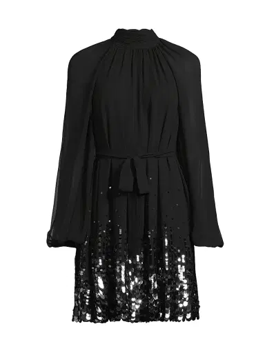 Ungaro Women's Bradly Sequined Belted Minidress | Thumbnail 1 Ungaro Women's Bradly Sequined Belted Minidress | Thumbnail 1