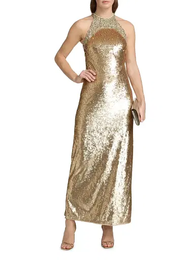 Ungaro Women's Elwood Embellished Sleeveless Sequin Gown - Antique | Thumbnail 2 Ungaro Women's Elwood Embellished Sleeveless Sequin Gown - Antique | Thumbnail 2