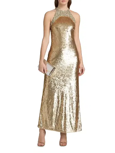 Ungaro Women's Elwood Embellished Sleeveless Sequin Gown - Antique | Thumbnail 3 Ungaro Women's Elwood Embellished Sleeveless Sequin Gown - Antique | Thumbnail 3
