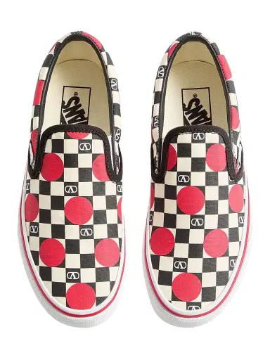 Valentino Garavani Women's and Vans Slip-On Sneakers - Butter Black Rouge Pur | Thumbnail 4 Valentino Garavani Women's and Vans Slip-On Sneakers - Butter Black Rouge Pur | Thumbnail 4