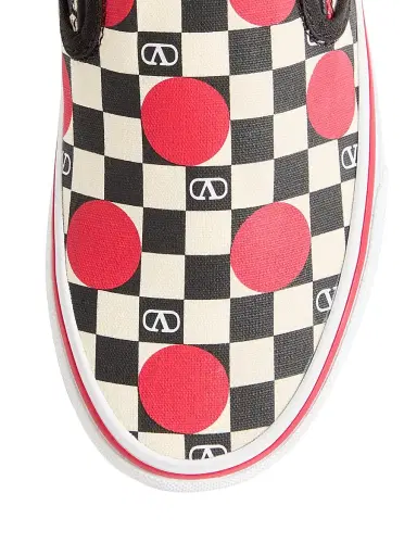 Valentino Garavani Women's and Vans Slip-On Sneakers - Butter Black Rouge Pur | Thumbnail 5 Valentino Garavani Women's and Vans Slip-On Sneakers - Butter Black Rouge Pur | Thumbnail 5