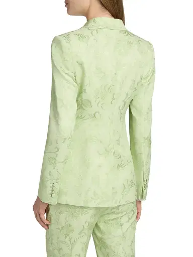 Etro Women's Paisley Jacquard Two-Button Blazer - Verde Mare Pastello | Thumbnail 5 Etro Women's Paisley Jacquard Two-Button Blazer - Verde Mare Pastello | Thumbnail 5