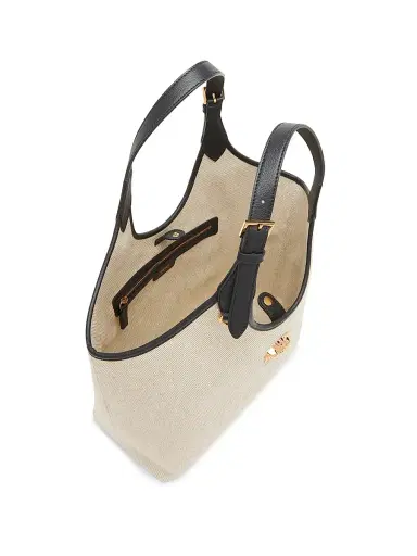 Versace Women's Medusa Cotton Tote Bag - Rope Black Gold | Thumbnail 3 Versace Women's Medusa Cotton Tote Bag - Rope Black Gold | Thumbnail 3
