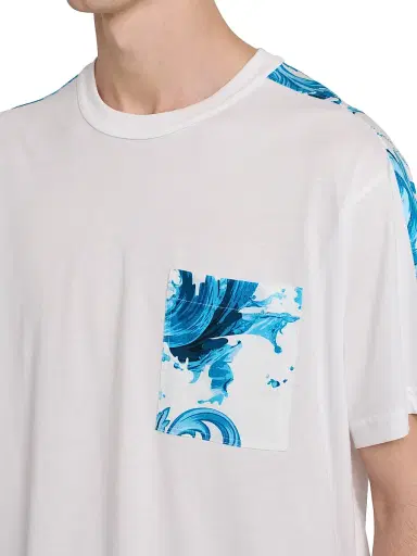 Versace Jeans Couture Men's Filigree Cotton Crewneck T-Shirt - White - Size XXL | Thumbnail 6 Versace Jeans Couture Men's Filigree Cotton Crewneck T-Shirt - White - Size XXL | Thumbnail 6