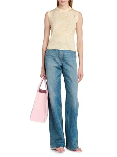 Versace Women's Barocco Knitted Silk Top | Thumbnail 2 Versace Women's Barocco Knitted Silk Top | Thumbnail 2