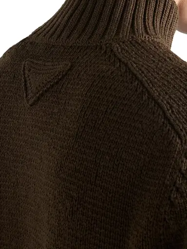 Prada Men's Wool Turtleneck Sweater - Green | Thumbnail 5 Prada Men's Wool Turtleneck Sweater - Green | Thumbnail 5